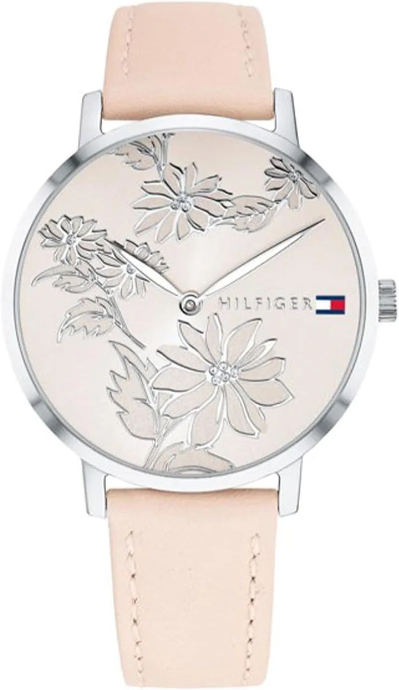Relógio de duas mãos com movimento de quartzo Tommy Hilfiger para mulher com bracelete em aço inoxidável (elos ou malha), pele ou silicone