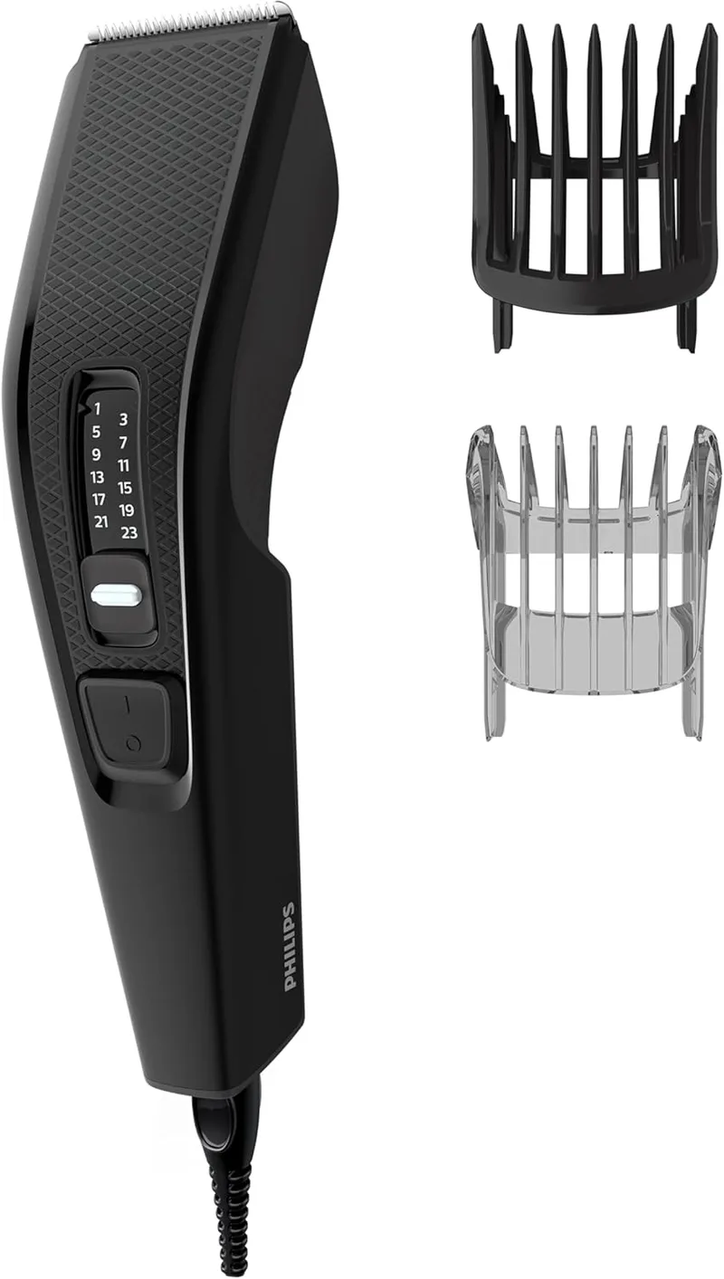 Philips ▫️ Série 3000 - Aparador de 13 posições com tecnologia Trim-n-Flow, inclui guia de pentes