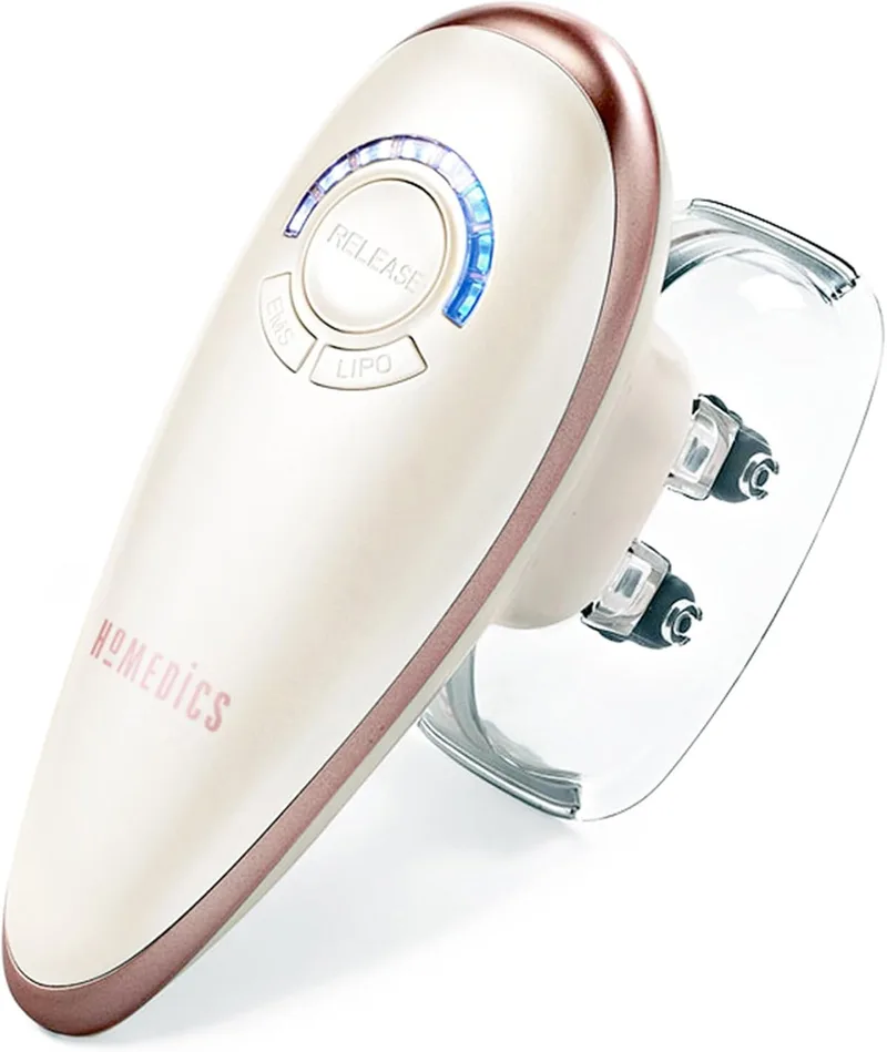 Homedics ▫️ Smoothee Anti-Cellulite Suction Massager with Interchangeable Vacuum Cups - Tratamento de alisamento da celulite, desintoxica a pele - Recarregável