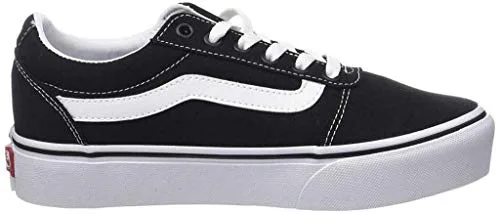 Vans ▫️ Ténis Ward Platform, Patchwork Azul Claro, 36 EU 4