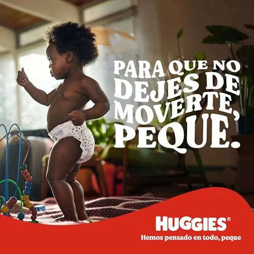 HUGGIES ▫️ Little Movers – Fraldas para bebé com motivos da Disney, Tamanho 3 (4-9 kg), Conforto para a pele 24 horas por dia, 7 dias por semana, 3 embalagens de 56 unidades, total de 168 fraldas 3