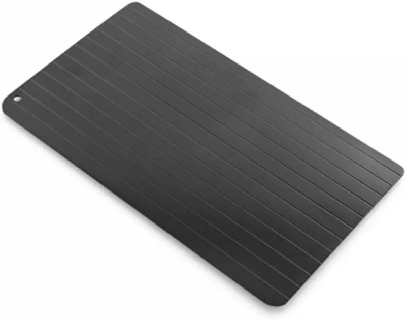 InnovaGoods ▫️ Tábua de descongelação, Tabuleiro de descongelação rápida, Grelha, Alimentos ®. Cor preta.