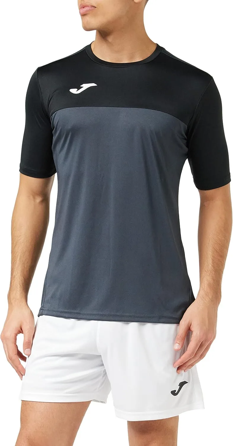 Joma ▫️ Camisola desportiva de manga curta para homem 6XS - 3XL - Respirável e de secagem rápida, ideal para corrida ou ginásio - Winner