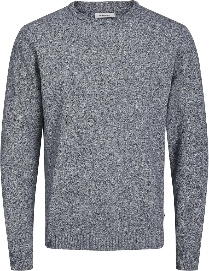 JACK & JONES ▫️ Camisola leve de manga comprida e gola redonda, modelo básico JJEBASIC
