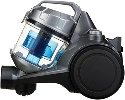 Amazon Basics ▫️ Aspirador de cilindro potente sem saco, para pisos duros e alcatifas, filtro HEPA, compacto e leve, 700 W, 1,5 l (UE), Preto 6