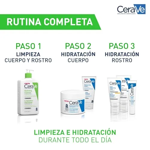CeraVe ▫️ Hydrating Cleanser, Gel de limpeza hidratante em creme, 473 ml 4