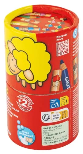 Giotto be-bè ▫️ Lápis de cor super laváveis, mina gigante, 7 mm, embalagem com 10 unidades 3