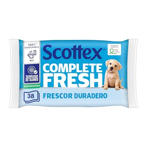 Scottex ▫️ Papel Higiénico Húmido Fresh com Água Micelar e Vitamina E, Biodegradável e Sem Plástico, Caixa com 12 embalagens de 38 toalhitas, Total de 456 Toalhitas Húmidas Descartáveis para a Sanita 2