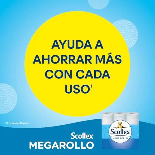 Scottex ▫️ Papel higiénico em megarolo (duplo rolo) – 48 rolos equivalem a 96 rolos normais – (4 embalagens de 12 rolos) 5