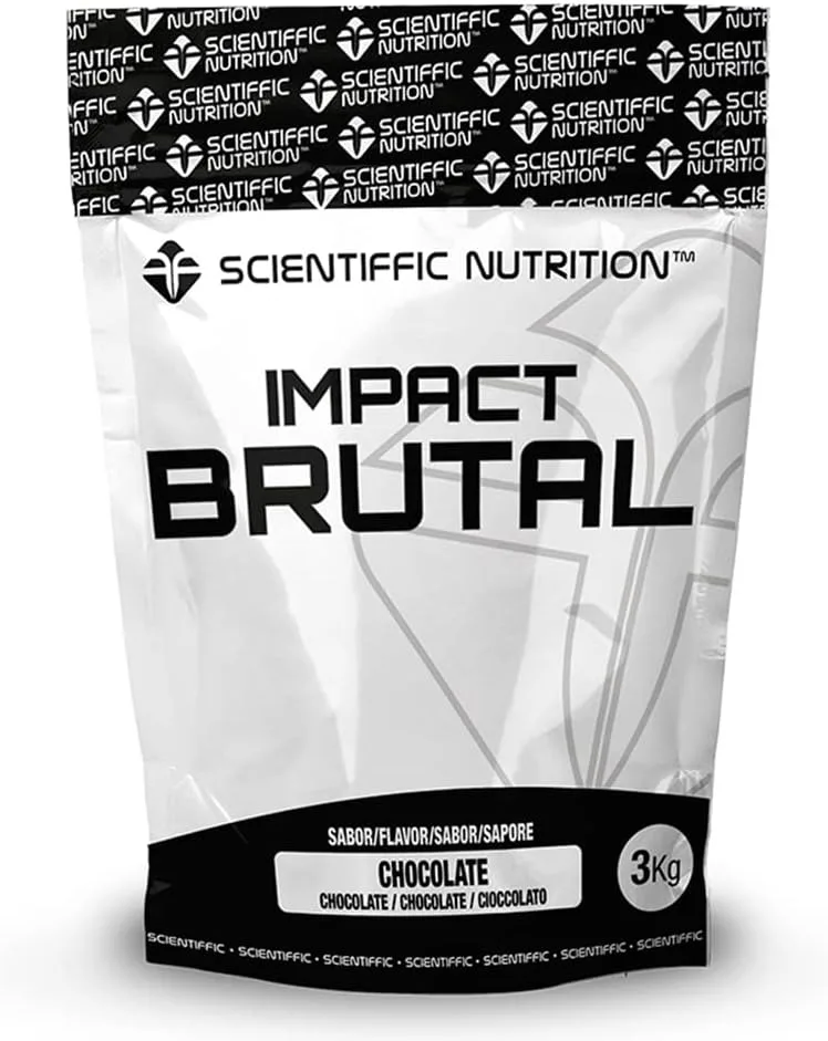 MST SCIENTIFFIC NUTRITION ▫️ Scientiffic Nutrition - Brutal Impact, para ganho de peso e massa muscular, suplemento para ganho de massa com hidratos de carbono, proteína de soro de leite e aminoácidos, como a creatina - 3 kg, sabor iogurte com limão.