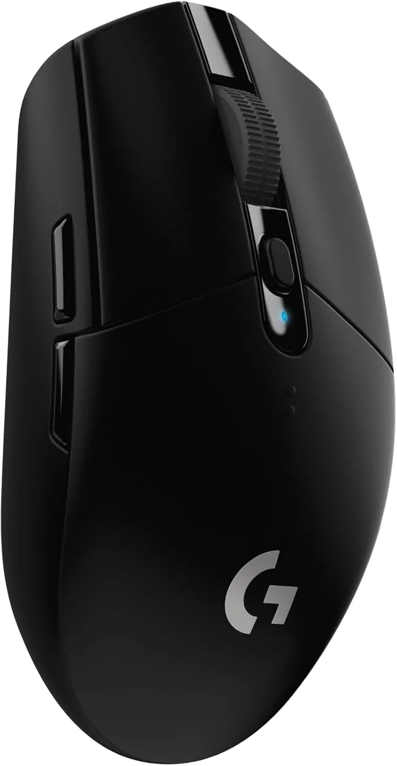 Logitech G ▫️ Rato de jogos sem fios G305 Lightspeed, sensor Hero 12K, 12 000 dpi, ultraleve, bateria com autonomia de 250 horas, 6 botões programáveis, memória integrada, PC/Mac - Preto