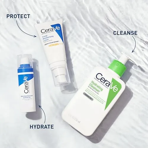 CeraVe ▫️ Loção de limpeza com ácido hialurónico, glicerina e três ceramidas essenciais, limpeza suave e hidratante, sem perfume nem fragrâncias, 88 ml 6