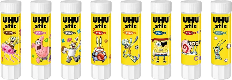 UHU ▫️ Embalagem com 8 bastões de cola – – 8 g