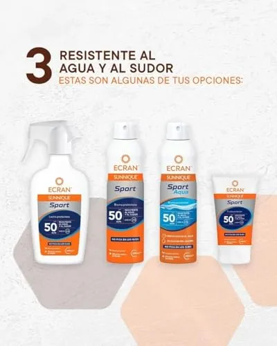 Ecran ▫️ Sunnique Sport - Bruma Solar FPS 50+ Aqua para Pele Molhada - 250 ml 6
