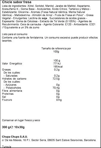 Mentos ▫️ Pocket Pastilha Elástica de Morango, Sem Açúcar - 10 unidades de 30 g (Total: 300 g) 6
