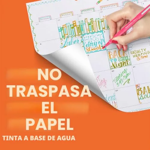 Paper Mate ▫️ Marcadores Flair com ponta de feltro | ponta média (0,7 mm) | preto | embalagem de 5 2