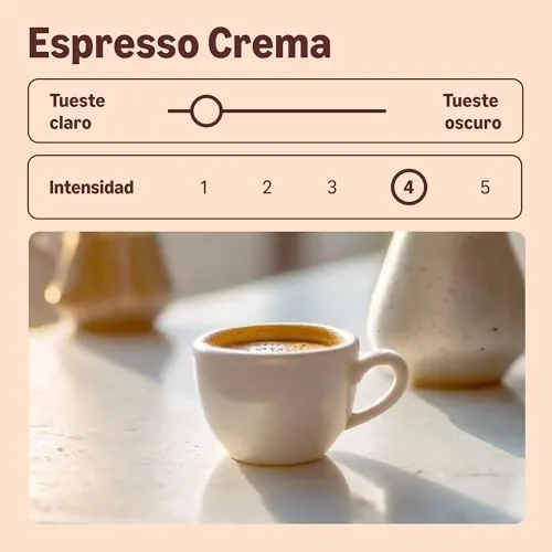 by Amazon ▫️ da Amazon - Café em grão Natural Espresso Crema, torra clara, - Certificado pela Rainforest Alliance, 500 g (Embalagem de 2) 2