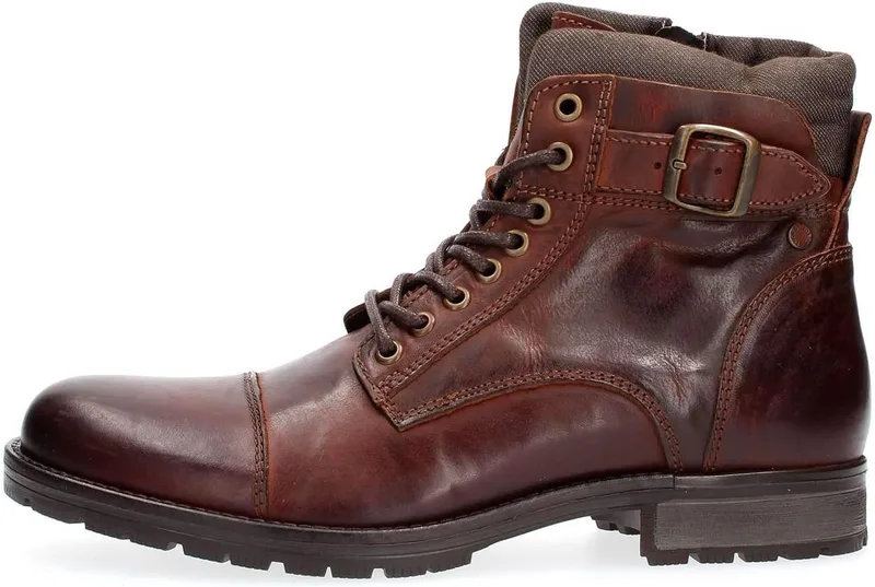 JACK & JONES ▫️ Jfwalbany - Botas de couro para homem, cor antracite