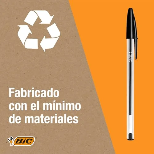 BIC ▫️ Canetas esferográficas Cristal Original com ponta média (1,0 mm) – Cores variadas, embalagem com 2 blisters de 10 unidades 2
