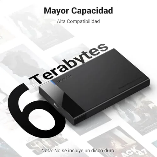 UGREEN ▫️ Caixa para disco rígido externo de 2,5" com USB 3.0 e UASP 4