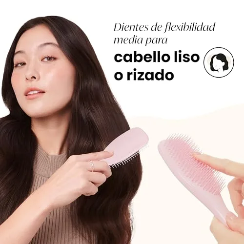 Tangle Teezer ▫️ Escova Ultimate Detangler - Escova para desembaraçar cabelo seco e molhado - Adequada para todos os tipos de cabelo - Pinos de dupla altura para reduzir a quebra e eliminar os nós - Rosa Millennial 3