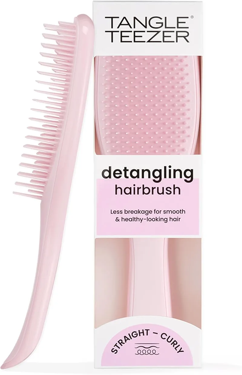 Tangle Teezer ▫️ Escova Ultimate Detangler - Escova para desembaraçar cabelo seco e molhado - Adequada para todos os tipos de cabelo - Pinos de dupla altura para reduzir a quebra e eliminar os nós - Rosa Millennial