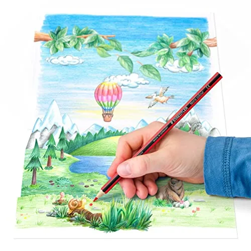 STAEDTLER ▫️ Noris colour 185 Lápis – 24 cores, madeira reciclada 4
