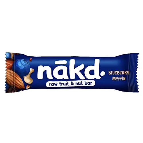 nākd. ▫️ Muffin de Mirtilo | Barras cruas de fruta e frutos secos | 18 x 35 g 4