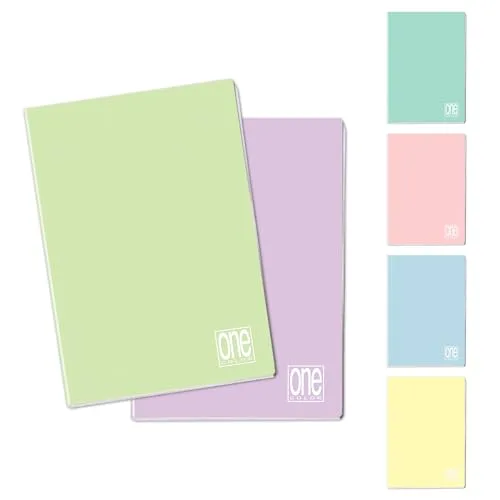 Blasetti ▫️ 10 cadernos grandes One Color PASTELLO com Jolly Page - Quadrilhado 0Q 2