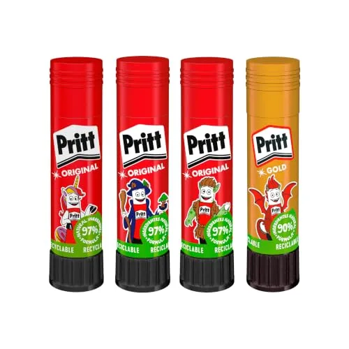 Pritt ▫️ Stick Original - Cola em barra escolar para trabalhos manuais, 4 x 11 g 3