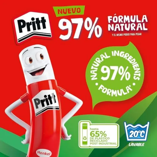 Pritt ▫️ Stick Original - Cola em barra escolar para trabalhos manuais, 4 x 11 g 5