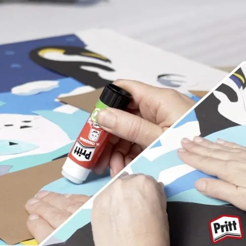 Pritt ▫️ Stick Original - Cola em barra escolar para trabalhos manuais, 4 x 11 g 6