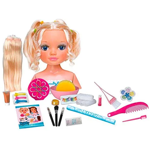Nancy ▫️ Um Dia de Segredos de Beleza Loira, boneca com cabelo comprido para pentear e maquilhar, com acessórios de beleza como pentes, pincéis, pestanas postiças ou autocolantes, cores variadas 2