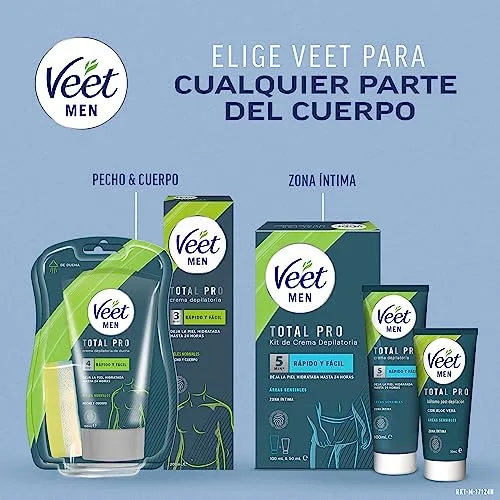Veet ▫️ Men Creme Depilatório Corporal para Homens, Pele Sensível, 400 ml 6