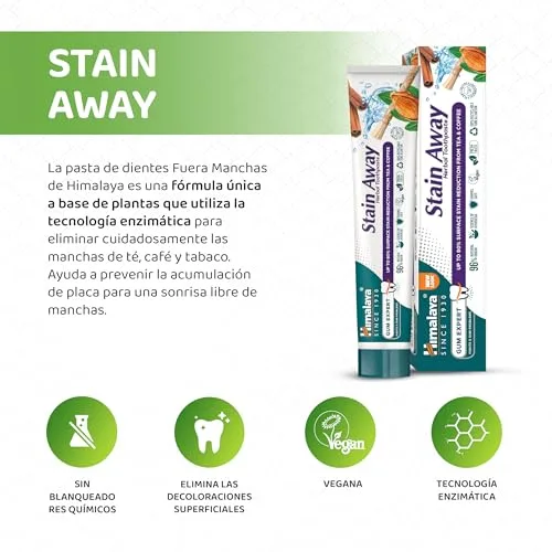 Himalaya ▫️ Pasta de dentes Stain-Away (1 EMBALAGEM) 5