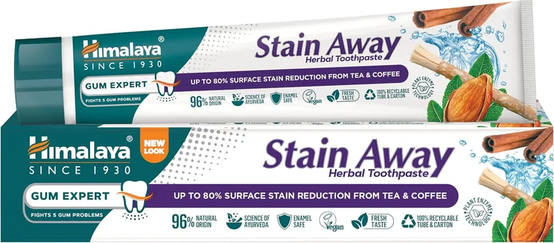 Himalaya ▫️ Pasta de dentes Stain-Away (1 EMBALAGEM)