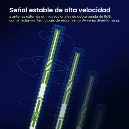 Tenda ▫️ AC10 - Router Wi-Fi Gigabit de banda dupla, 2,4 GHz a 300 Mbps e 5 GHz a 867 Mbps, 4 antenas externas de 6 dBi, 1 porta WAN e 3 portas LAN de 10/100/1000 Mbps, Gaming, modo AP, controlo via aplicação, MU-MIMO 3