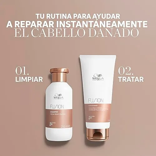 Wella ▫️ Professionals FUSION Champô de Reparação Intensa para Cabelo Seco e Danificado - Brilho e proteção contra a quebra, 500 ml 4