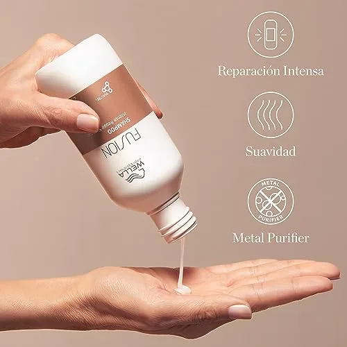 Wella ▫️ Professionals FUSION Champô de Reparação Intensa para Cabelo Seco e Danificado - Brilho e proteção contra a quebra, 500 ml 5