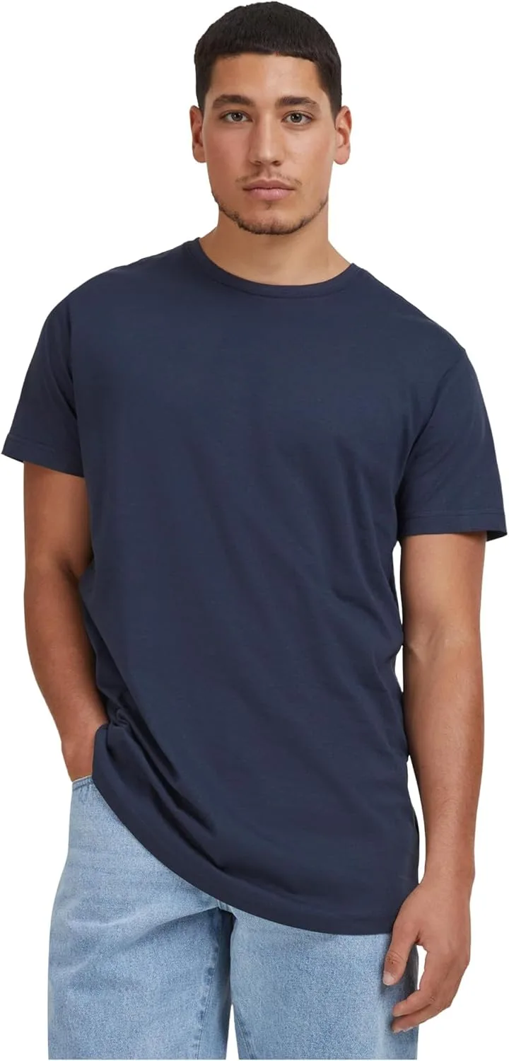 Urban Classics ▫️ Camiseta de manga comprida para homem, preta, corte regular