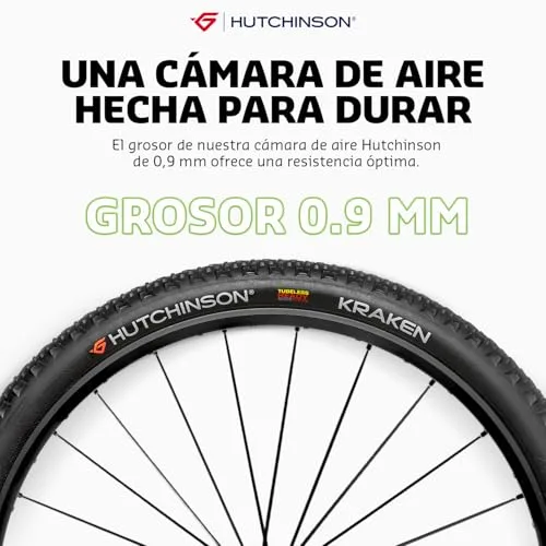 Hutchinson ▫️ Câmara de ar - Padrão - Câmara de ar - Resistente e à prova de furos - Bicicleta de estrada - Válvula Presta e Schräder - Espessura 0,9 mm 3
