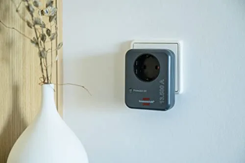 Brennenstuhl ▫️ Adaptador de ficha com proteção contra sobretensão até 13 500 A (protetor contra sobretensão, adaptador para ligação à terra, ficha com proteção contra raios) antracite 3