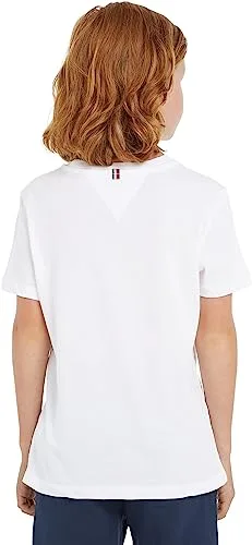 Tommy Hilfiger ▫️ Camiseta de manga curta para rapazes, com gola redonda 4