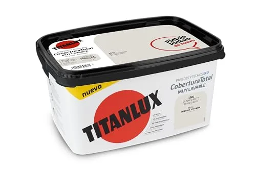 TITANLUX ▫️ Cobertura Total – tinta para paredes Branco Quebrado 4 L 2