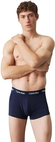Calvin Klein ▫️ Cuecas boxer para homem, embalagem de 3, Low Rise Trunks, roupa interior 2