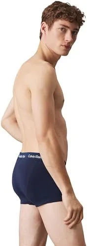 Calvin Klein ▫️ Cuecas boxer para homem, embalagem de 3, Low Rise Trunks, roupa interior 3