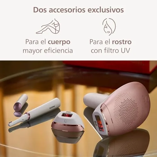 PHILIPS ▫️ Lumea série 7000, aparelho de depilação IPL, alternativa à depilação a laser, com caneta de recorte compacta Satin, 2 acessórios para o corpo e o rosto, modelo BRI921/00 5