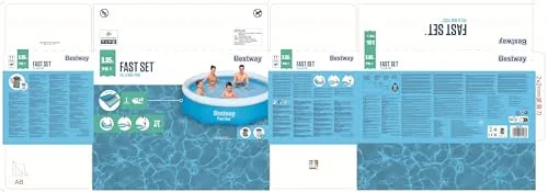 Bestway ▫️ Fast Set Suelo, Azul, 305 x 76 cm 4