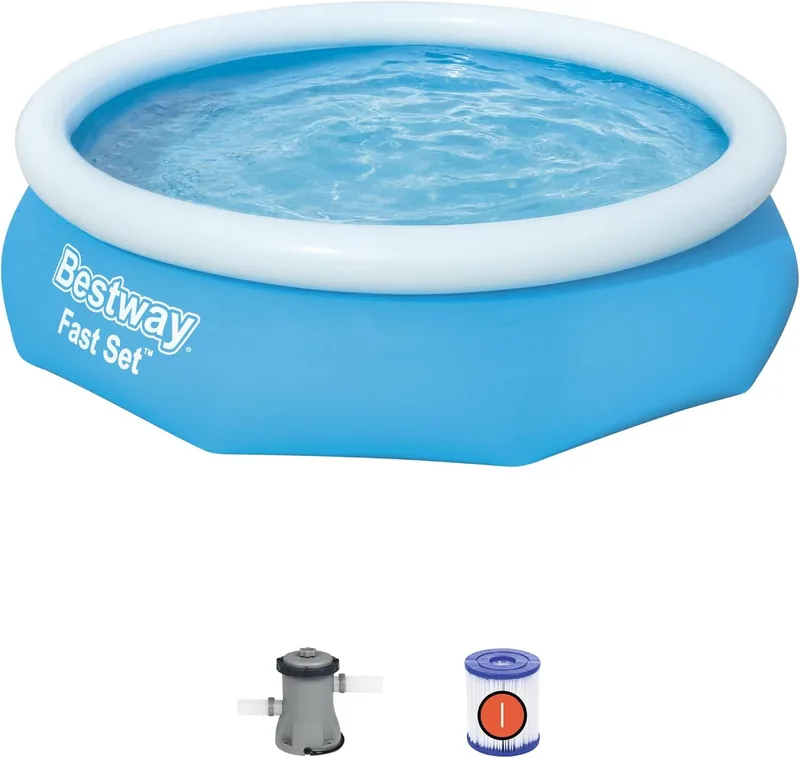 Bestway ▫️ Fast Set Suelo, Azul, 305 x 76 cm