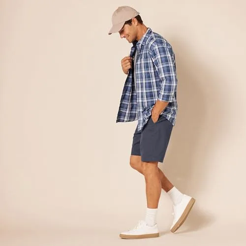 Amazon Essentials ▫️ Calções Chinos de Corte Justo, 23 cm, para Homem 4